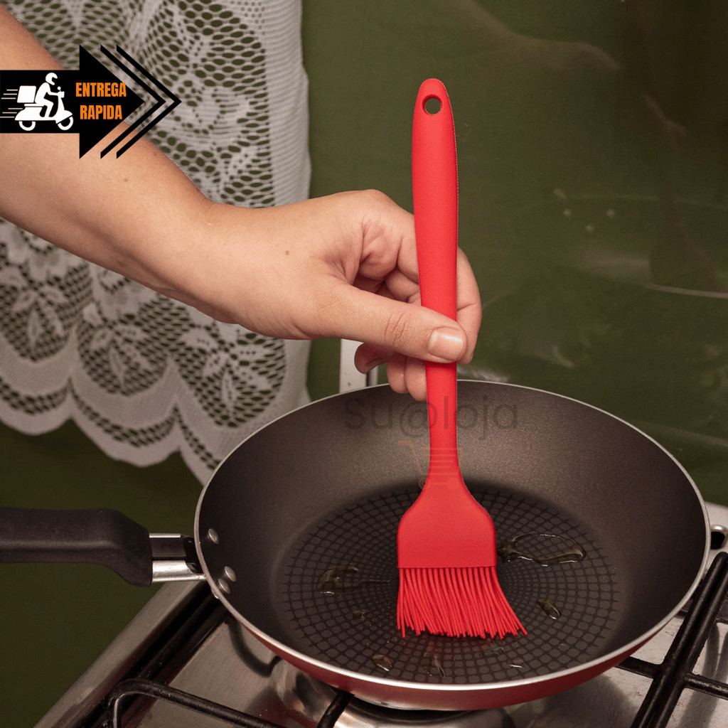 Pincel de Silicone Utensílio de Confeitaria e Culinária