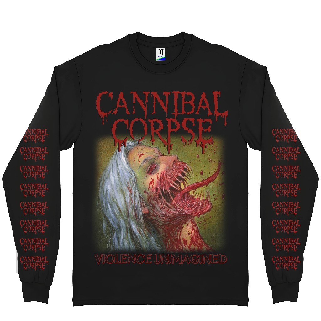 Candáver Cannibal-Unimaginável | Banda Kaos Caus Metal Camiseta Tag Merchcons 100 % Algodão Premium Manga Comprida 0203