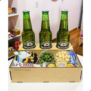 kit 10 Bandejas 25x20×7 cm Cestas com Suporte Long Neck em MDF -  Lembrança Presentes Datas Especiais Dia dos Pais em Oferta na Shopee