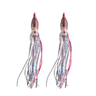 Kit 5 Iscas Artificiais Lulas Para Robalo Black Bass Sargo