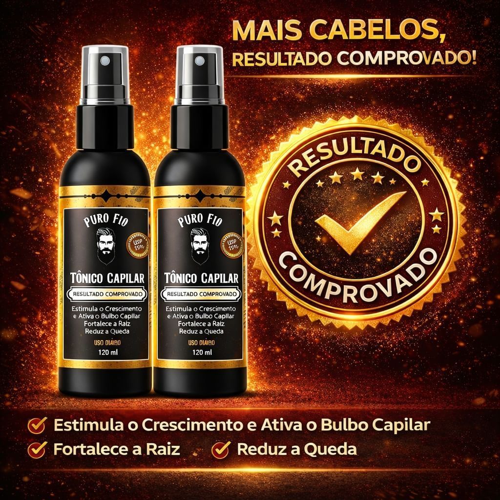 Kit 2 X Tônico Capilar Pro Barber MinoxDNACapilar Spray 120ml Crescimento Barba Cabelo Rápido Envio Imediato