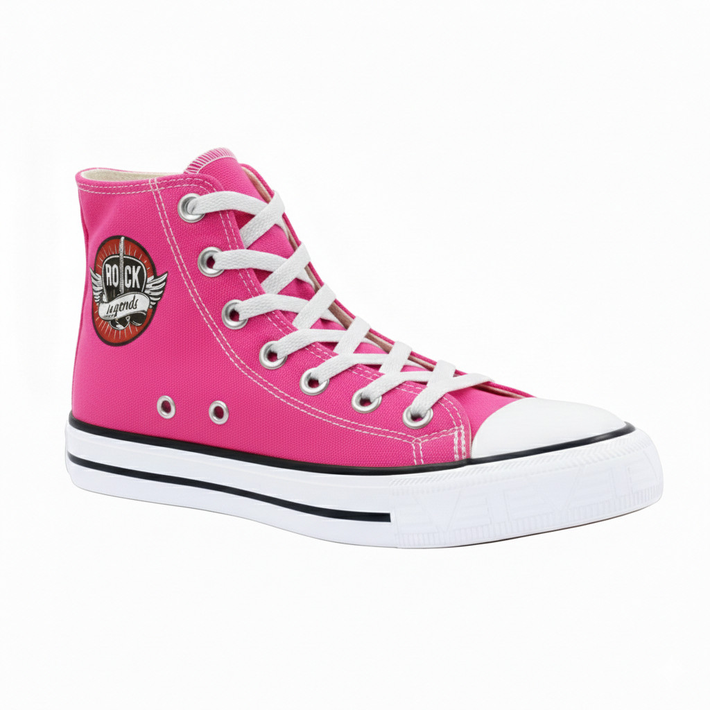 Tênis Authentic Plumax Legends Lona Cano Alto Pink
