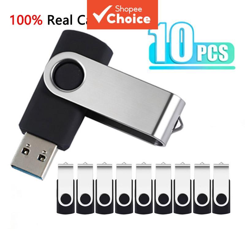  Pen Drive USB 2.0 Metal de Alta Velocidade (5 unidades–10 unidades), 4 GB/1 GB, bastão de memória durável, dispositivo
