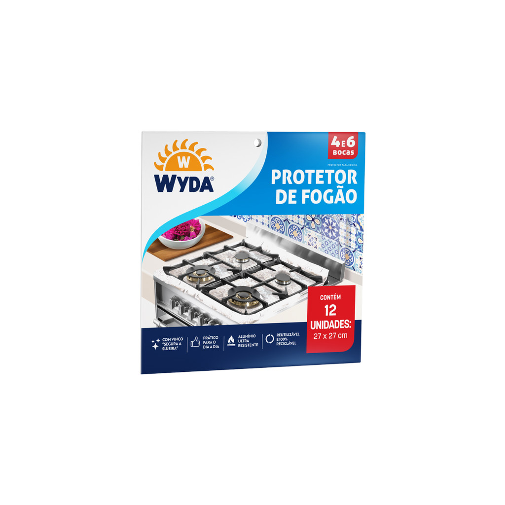 Protetor para Fogão 27X27cm com 12un Wyda