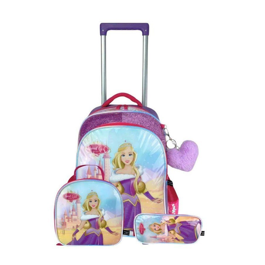 Kit Escolar Infantil Mochila Lancheira Estojo Princesa Aurora -  Santino