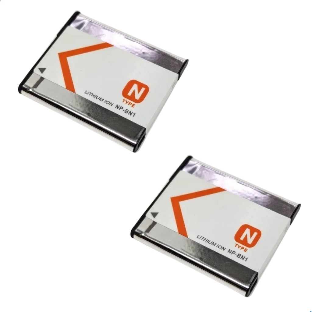 kit 2 Baterias NP-BN1 630mAh para Sony Cyber-shot DSC-W310 W320 W350 WX100 WX150 TX10