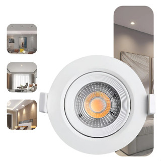 Spot Led Branco Frio 5w Dicroica Embutir Redondo Bivolt Forro Gesso Acabamento Drywall em Oferta na Shopee