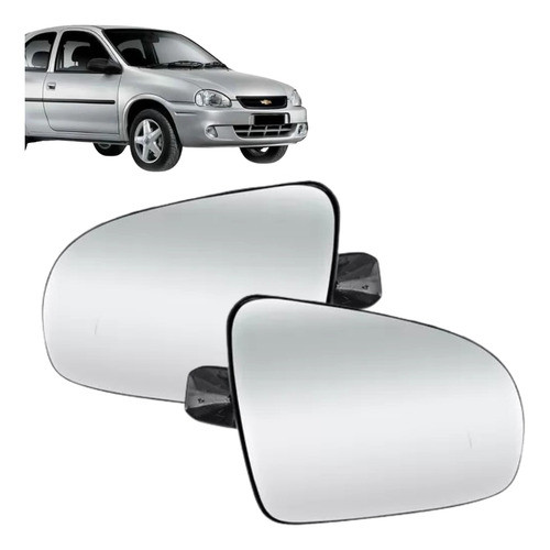 Par Vidro Espelho Retrovisor Corsa Wind 93/02 Classic 10/16