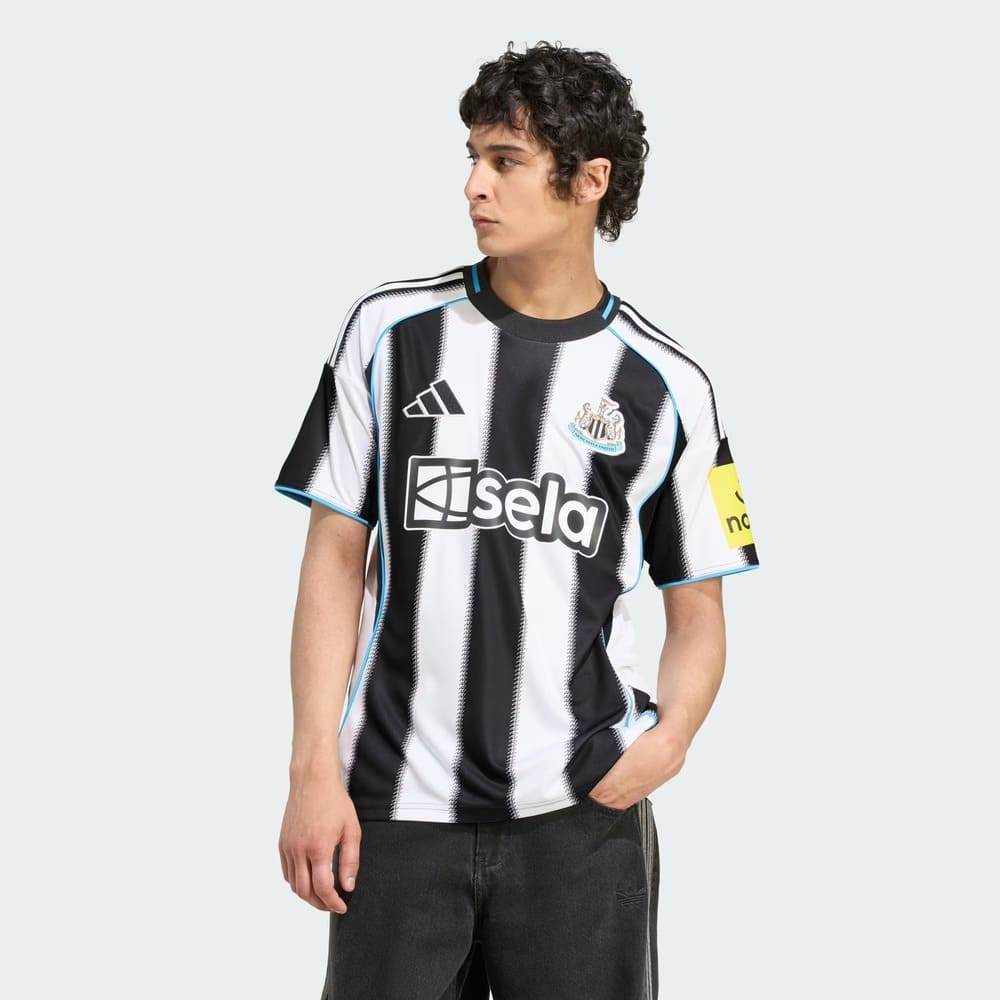 Camisa Newcastle I Adidas 25/26 Branca/Preta