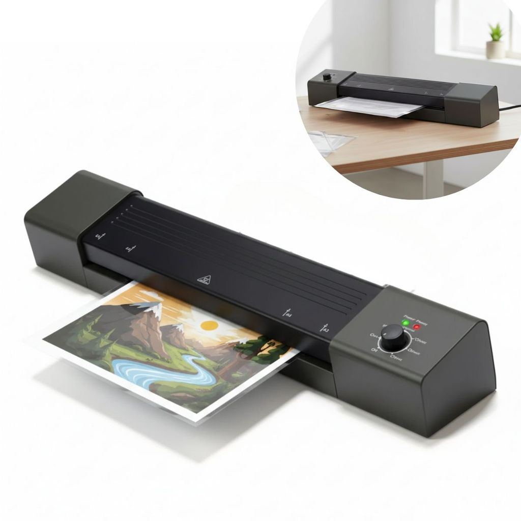 Plastificadora Laminadora Poliseladora A3 A4 A5 A6 500W Quente Frio Preta Importway