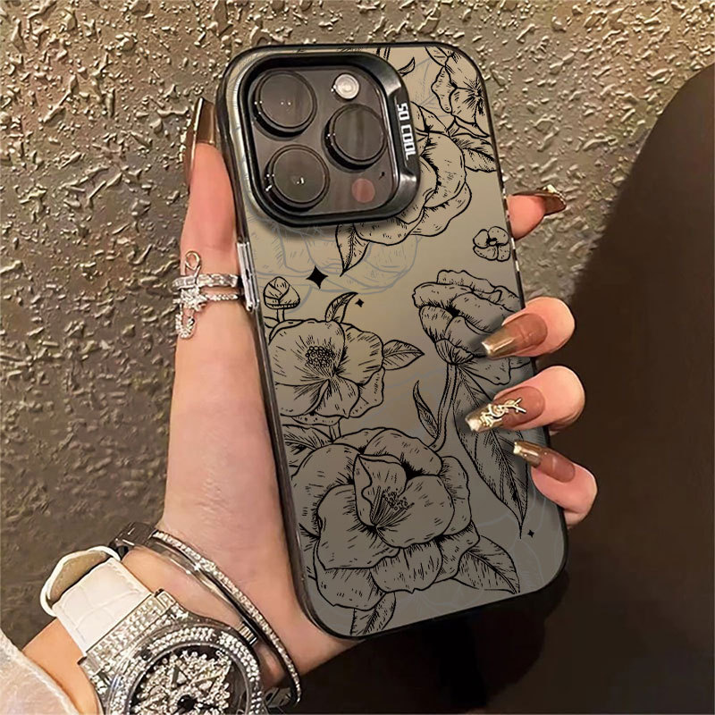 Floral Mouse IMD Capinha Para Samsung Galaxy A15 A32 A06 A12 A13 A14 A16 A23 A36 A52 S20 S21 S23 S24 FE ULTRA 4G 5G Sili
