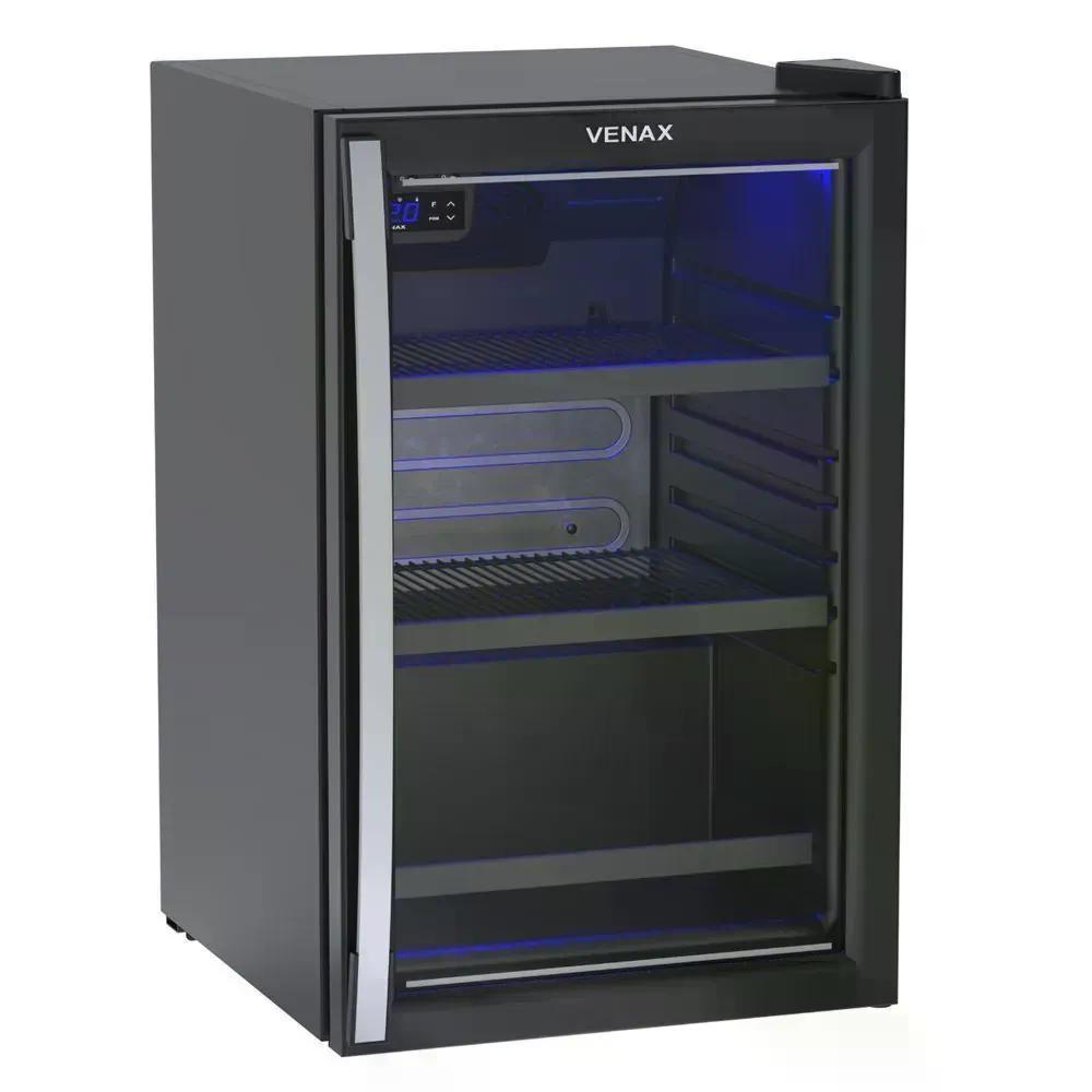 Cervejeira Venax 102l Preto Blue Light 200 220v em Oferta na Shopee