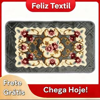 Tapete Floral 60cm x 90cm Geometrico Antiderrapante Para Quartos, Sala Boa Qualidade Ola1