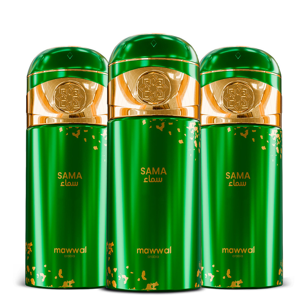 Kit 3 Perfumes Spray Mawwal Sama Masculino 250ml