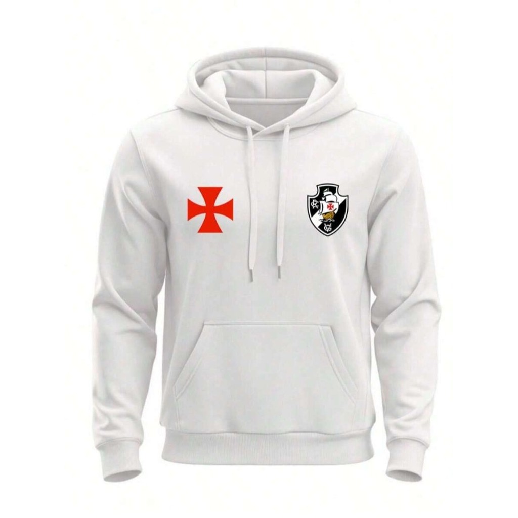 Blusa De Frio Moletom Jaqueta Casaco Agasalho Time Futebol Vasco da Gama Adulto Unissex