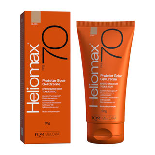 Heliomax Protetor Solar Gel Creme FPS 70 Cor Claro 50g em Oferta na Shopee
