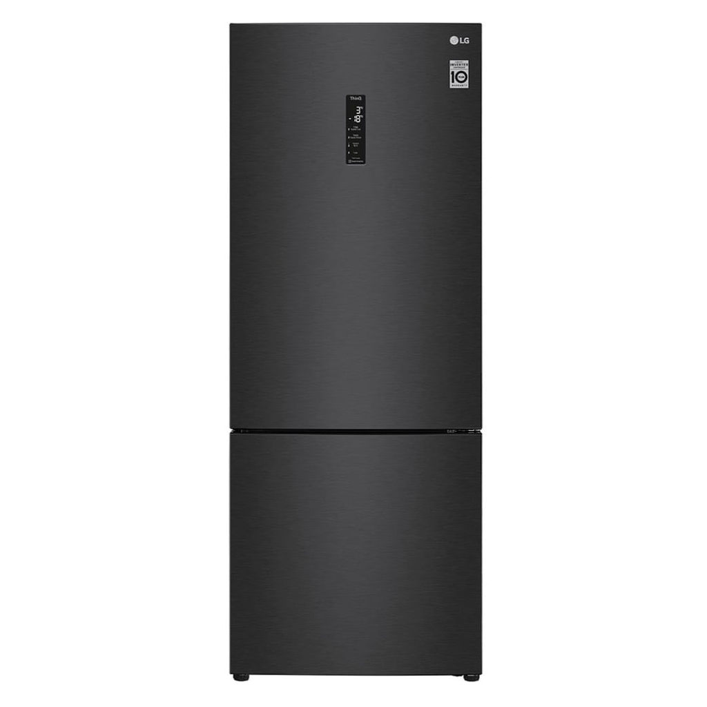 Geladeira Smart LG GC-B569NQLC Frost Free Inverter 451 Litros Inverse Inox Preta