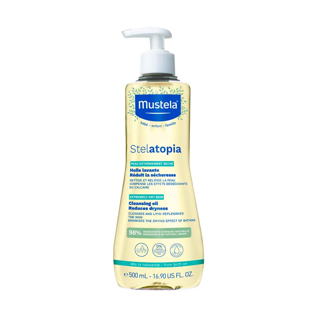 Óleo de Banho Mustela Stelatopia 500ml em Oferta na Shopee