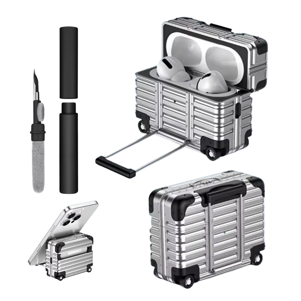 Kit Limpador para Fones e Capa Protetora Nerdcase para AirPods Pro 3, Formato Ma