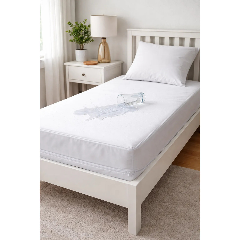 Capa Impermeável Colchão Solteiro Hospitalar Com Zíper em Oferta na Shopee