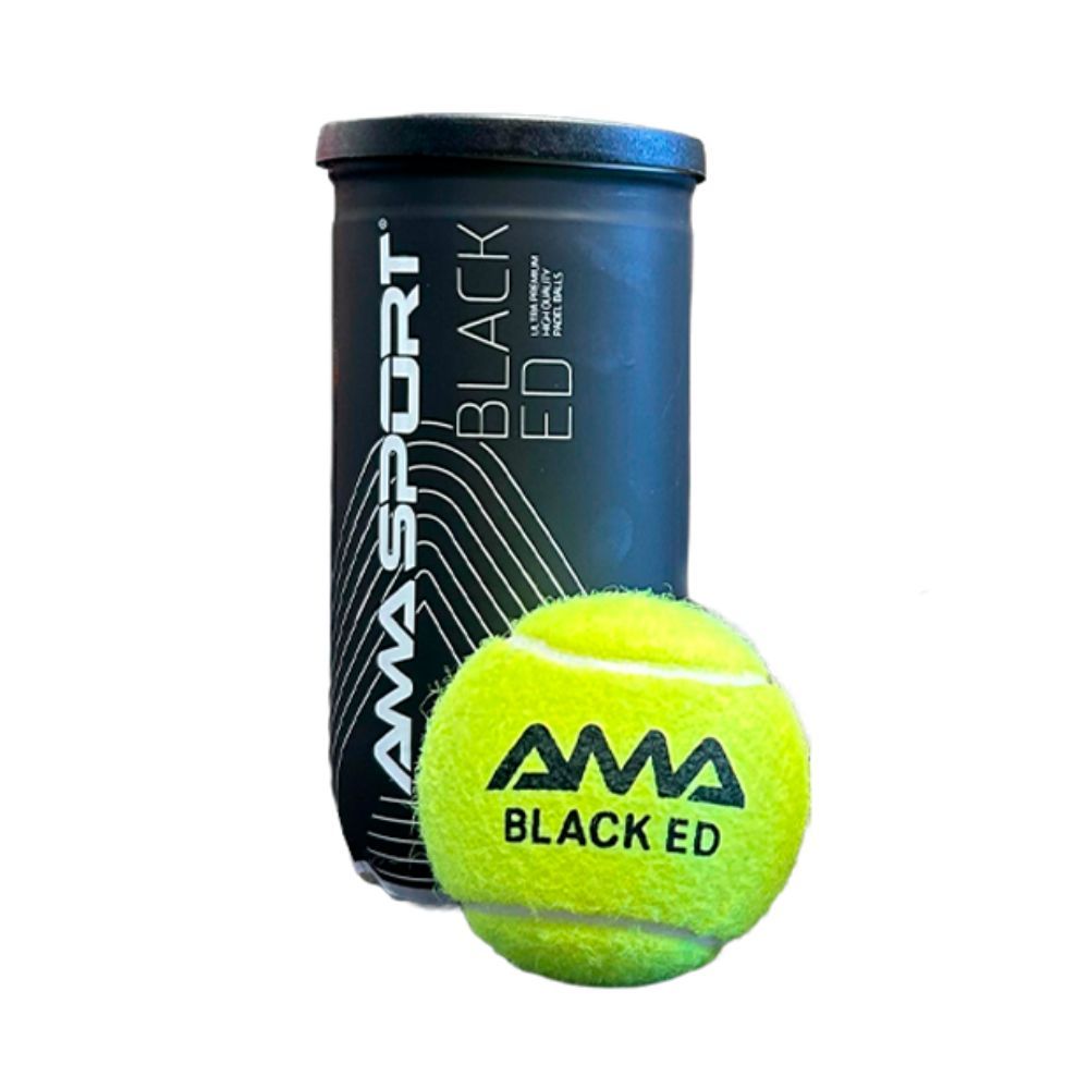 Bolas de Padel Premium Amasport - Black Edition