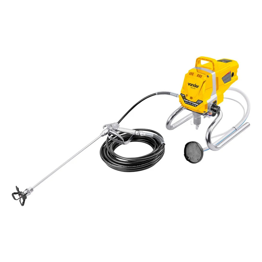 MÁQUINA DE PINTURA AIRLESS 1,3HP MPA 1010 VONDER AMARELA 127V
