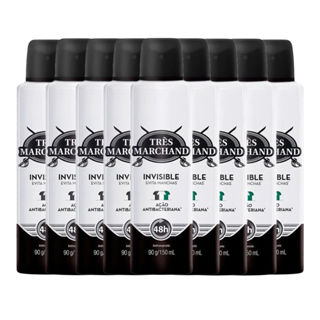Kit Desodorante Aerossol Très Marchand Invisible 150ml - 9 Unidades em Oferta na Shopee