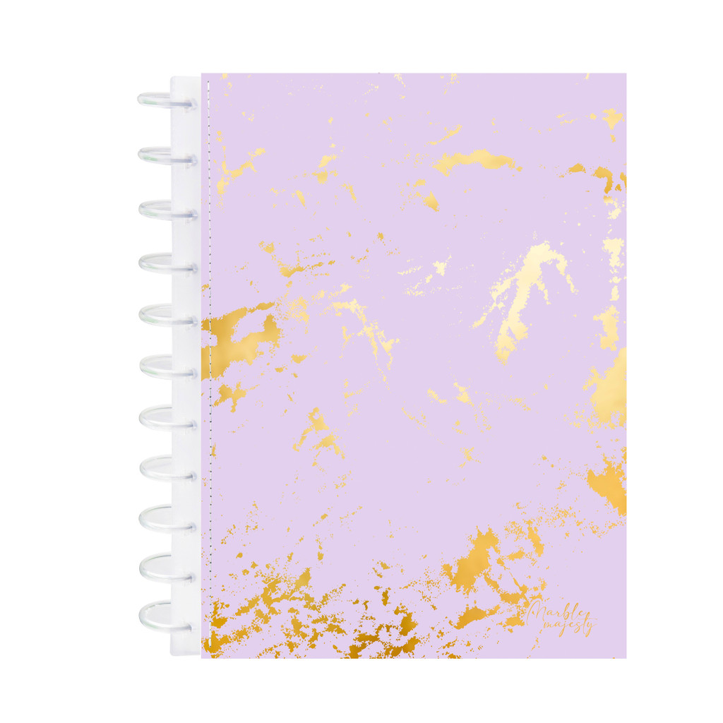 Caderno Discos Capa Dura Universitário 10 Matérias 160 fls - KITDISC Capa:Lilas