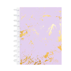 Caderno Discos Capa Dura Universitário 10 Matérias 160 fls - KITDISC Capa:Lilas