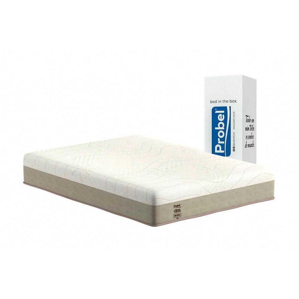 Colchão Casal Enrolado a Vácuo de Espuma Ultra Gel Night and Day Clean Bed In Box (138x188x25) - Probel