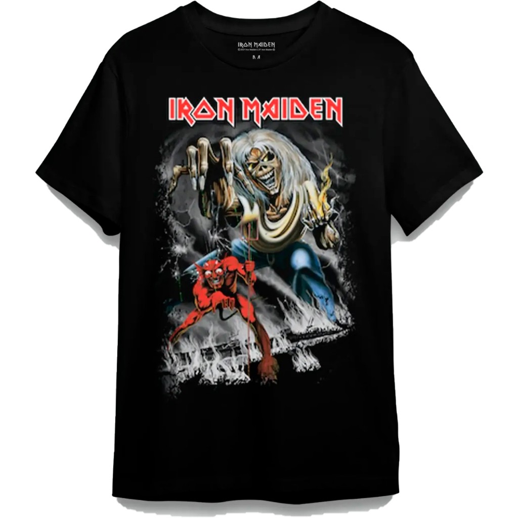 Camiseta Iron Maiden - Number of The Beast Consulado do Rock Camisa 100% Algodão