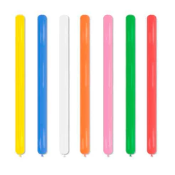 Bexiga palito liso cores sortidas Riberball 25unid Pic Pic