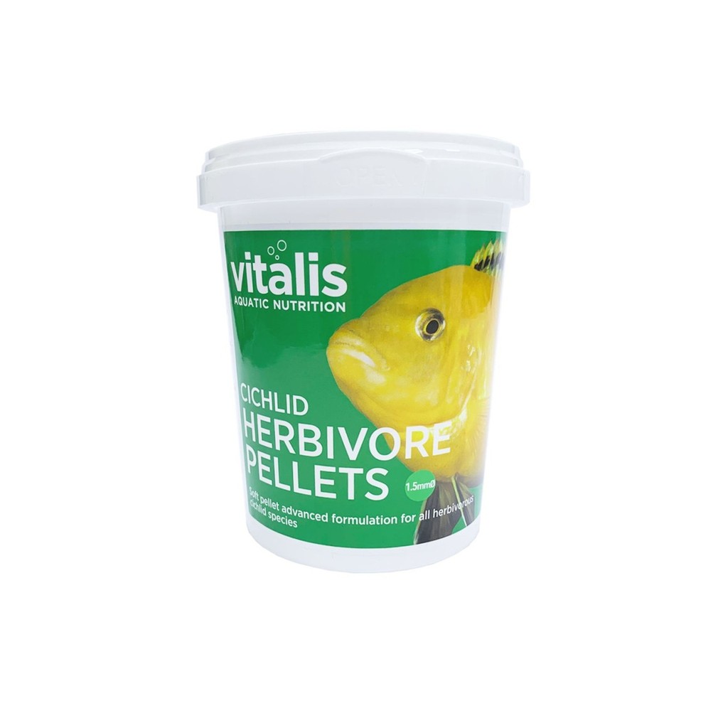 Vitalis Ração Cichlid Herbivore Pellet 140g P/ Agua Doce
