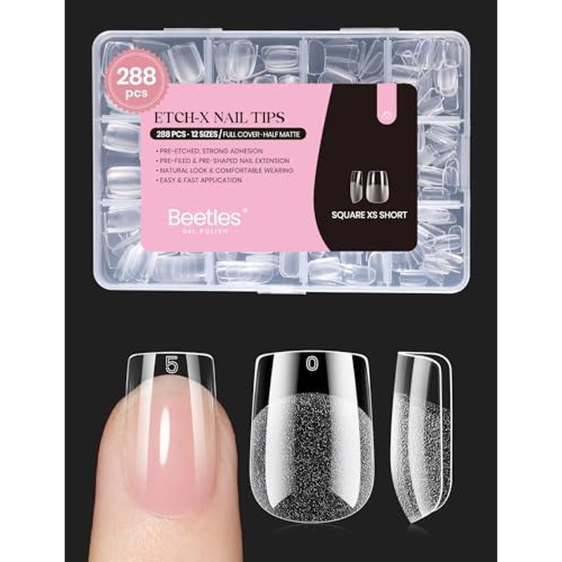 beetles Gel Polish 9 Em 1 Nail Glue Para Pontas De Unhas Acrílicas Transparentes 2 Unidades 15ml Kit De Longa Duração Po