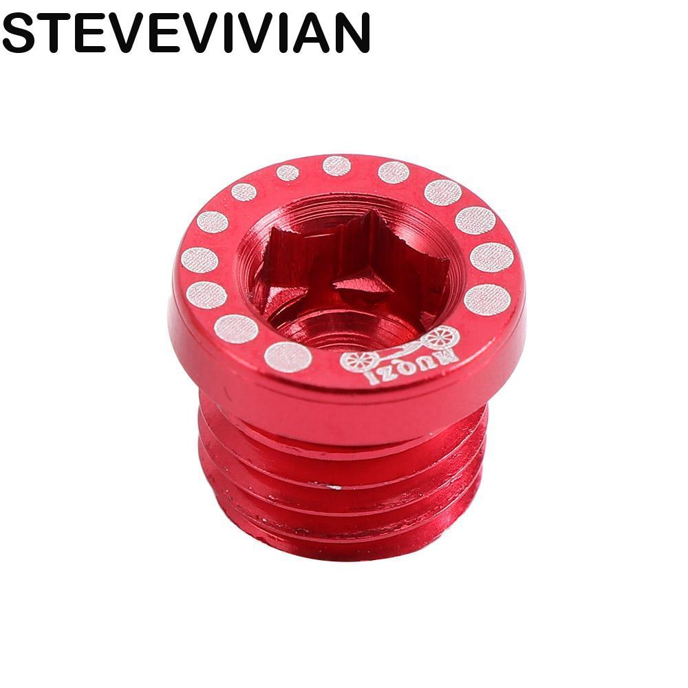 STEVEVIVIAN Freios Post Mount Parafusos MTB 4pcs Engrenagem Fixa Para V Furo De Freio Parafuso De Liga De Alumínio
