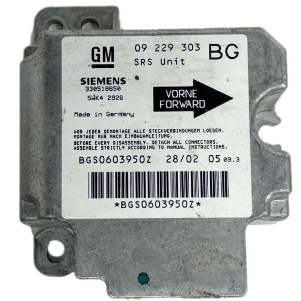 Modulo De Airbag Chevrolet Gm Astra Zafira