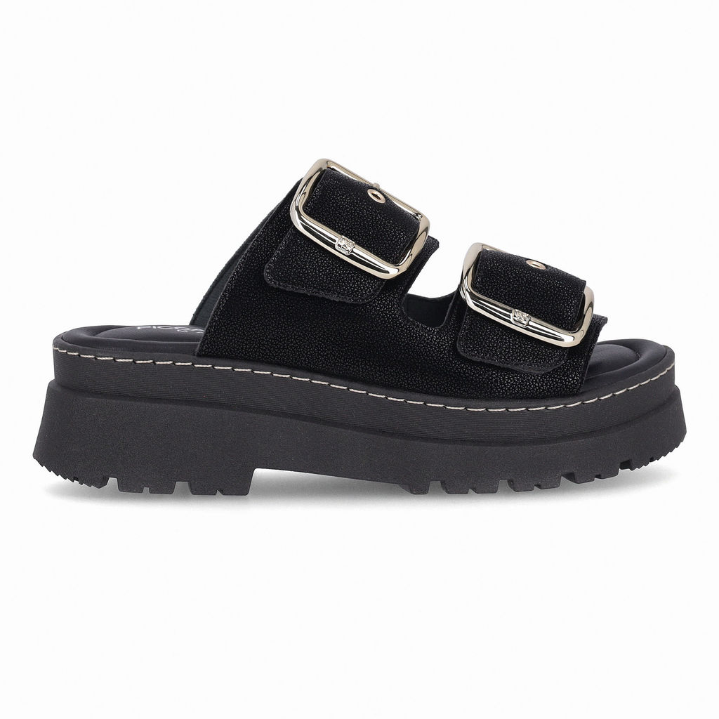 PICCADILLY MAXI - Tamanco Salto Médio Preto em Oferta na Shopee