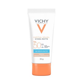 Protetor Solar Vichy Capital Sole Hydra Matte FPS 50 Cor 2.0 30g em Oferta na Shopee