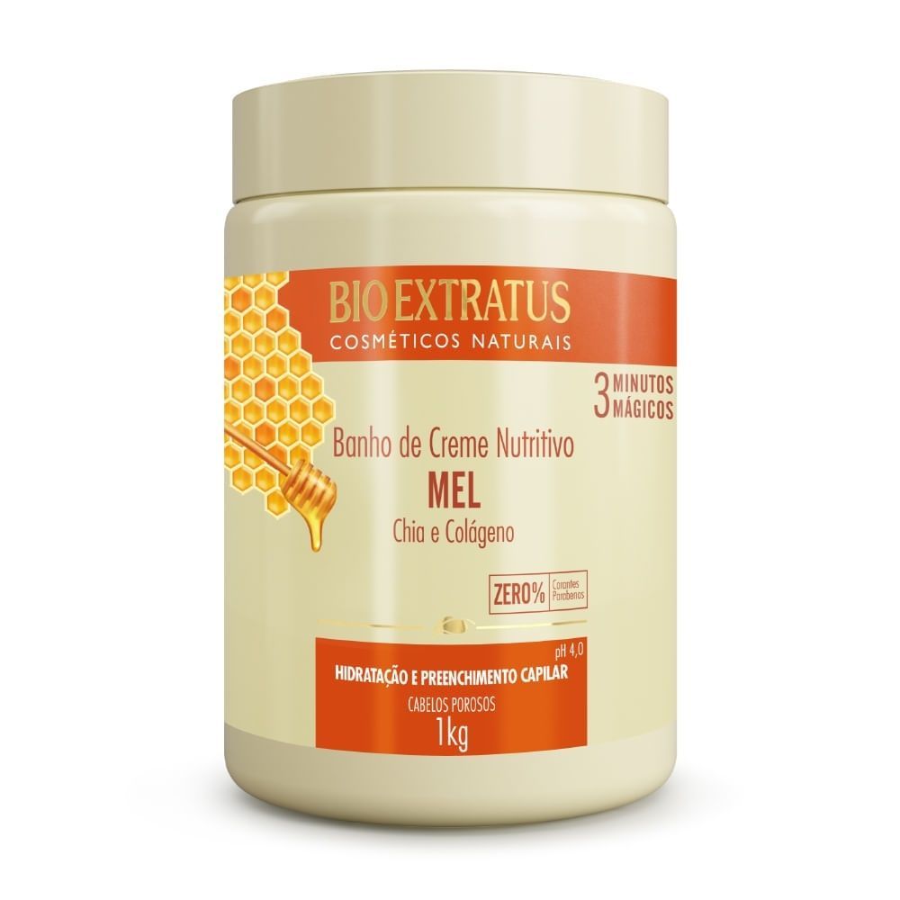 Creme de Tratamento Bio Extratus Banho de Creme Nutritivo Mel 1kg em Oferta na Shopee