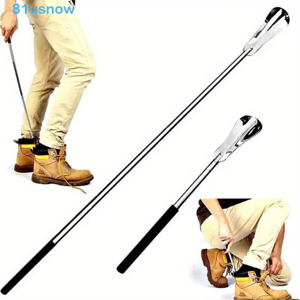 Calçadeira Extensível USNOW1 , Telescópica Ergonômica De Comprimento Ajustável , Aço Inoxidável