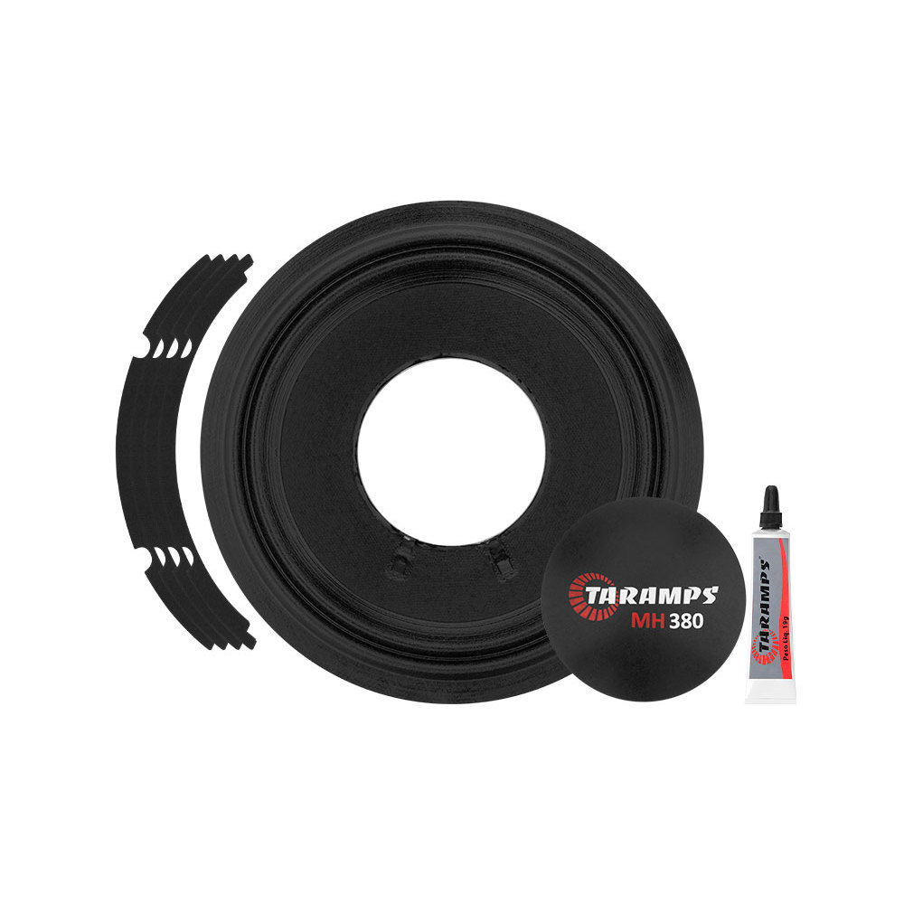 KIT REPARO ALTO FALANTE TARAMPS 7DRIVER MH 380 8 POLEGADAS ORIGINAL