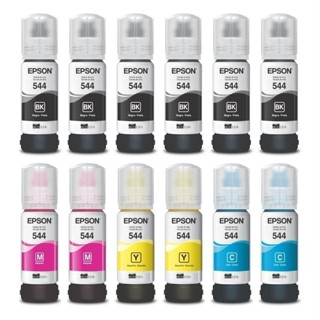 KIT 12 TINTA ORIGINAL PARA T544 L3110 L3210 L3250 B Y C M em Oferta na Shopee