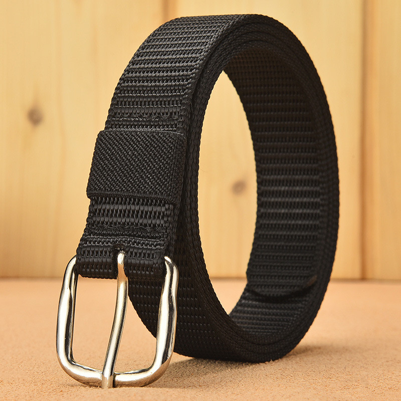 Senhoras pino fivela cinto de náilon cinto fino Casual macacão cinto versão coreana na moda simples estudante juventude