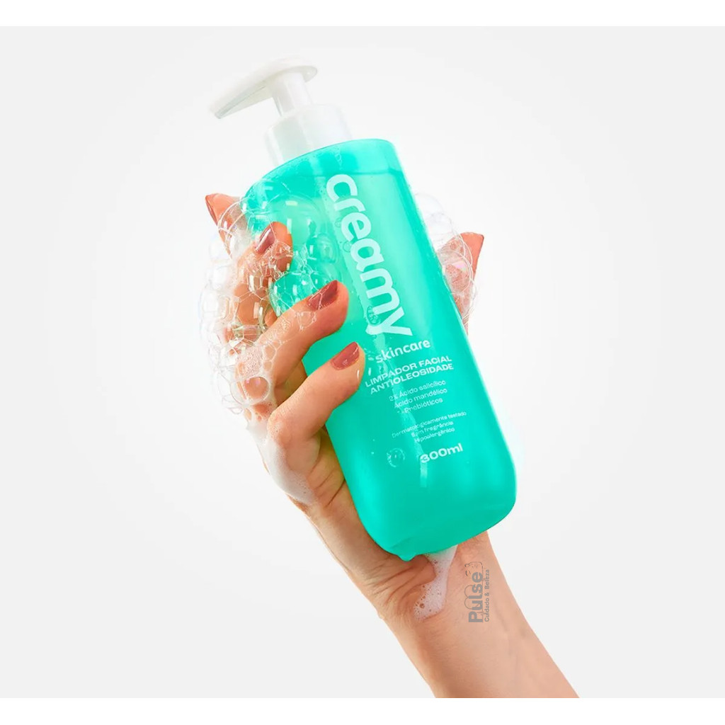 Creamy Sabonete Limpador Facial Antioleosidade - 300ml em Oferta na Shopee