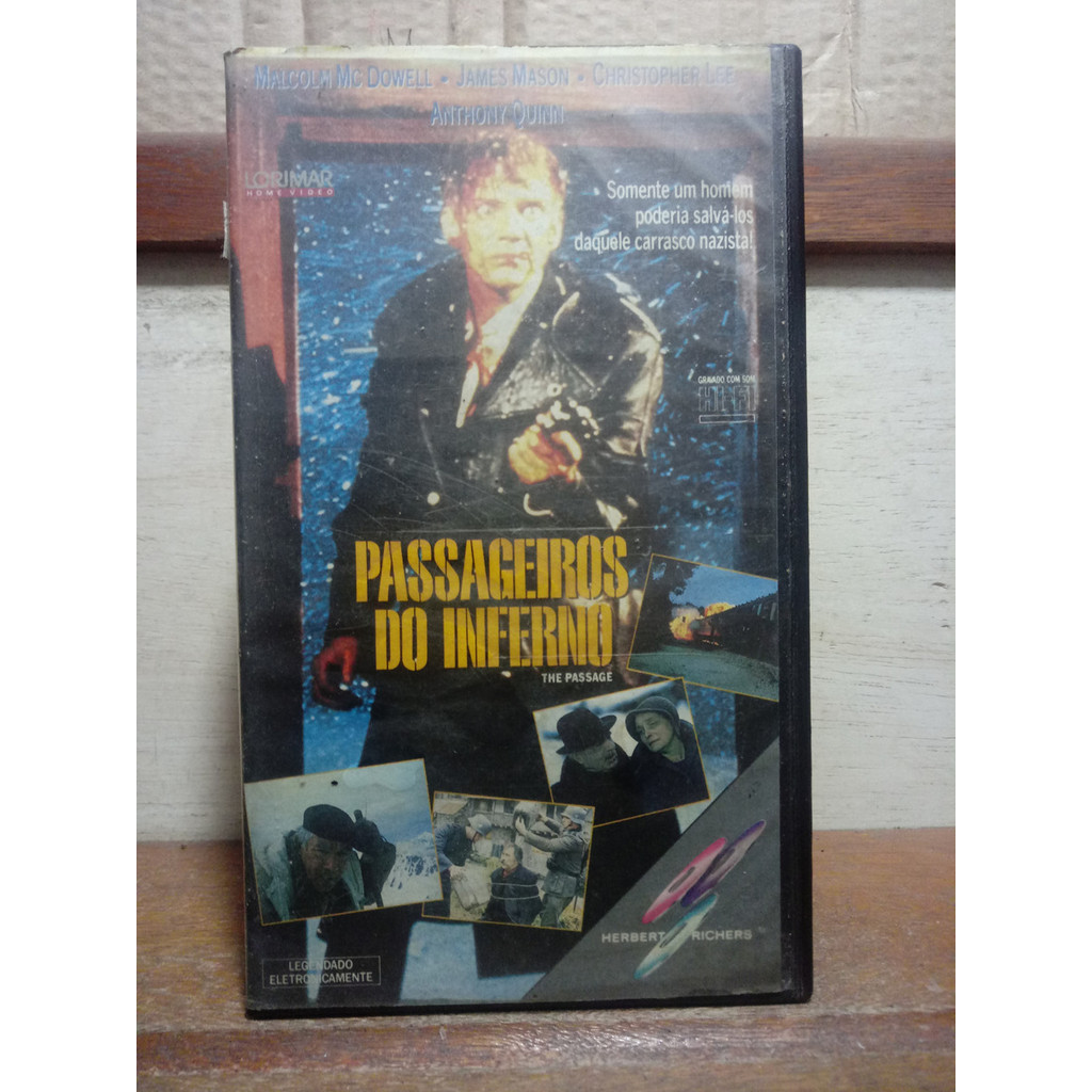 vhs Passageiros Do Inferno - Anthony Quin - Malcolm Mc Dowell