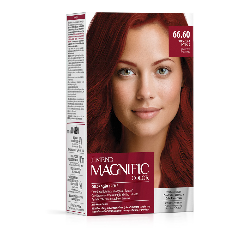 Coloração Creme 66.60 Vermelho Intenso AMEND Magnific Color