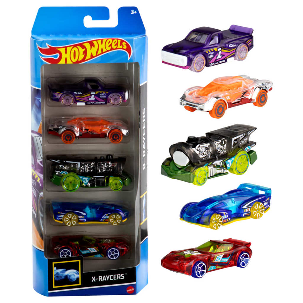 Carrinhos Hot Wheels - Pacote com 5 Carros - Sortido - 1:64 - Mattel