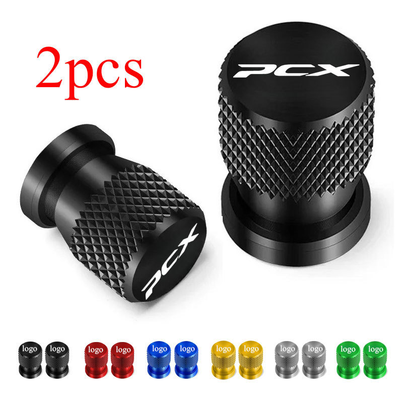 2 Pçs Motocicleta CNC Alumínio Válvula Do Pneu Porta De Ar Tampas Da Haste Para HONDA PCX PCX125 PCX150 PCX160 Acessório