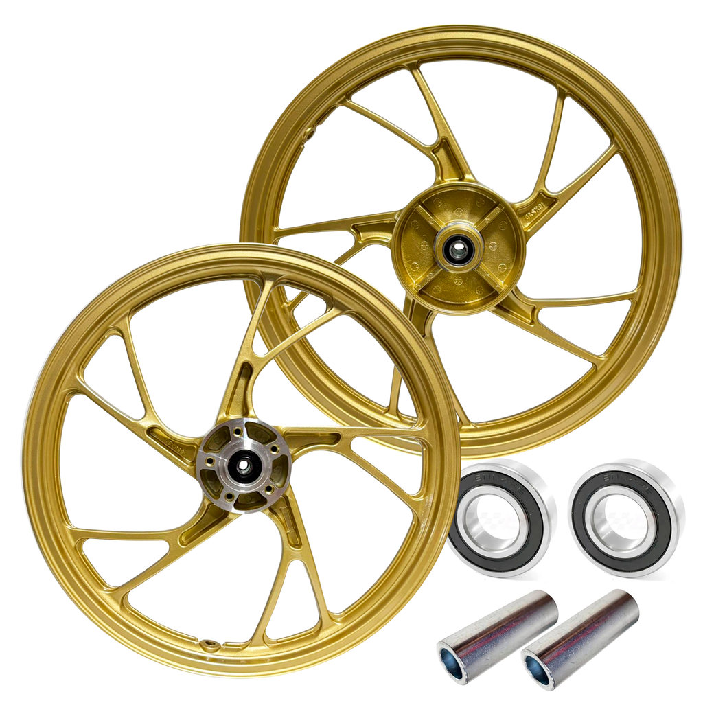 Jogo Roda Cg 160 Titan Fan 2015 Até 2022 Dourada Pé de Galinha em Oferta na Shopee