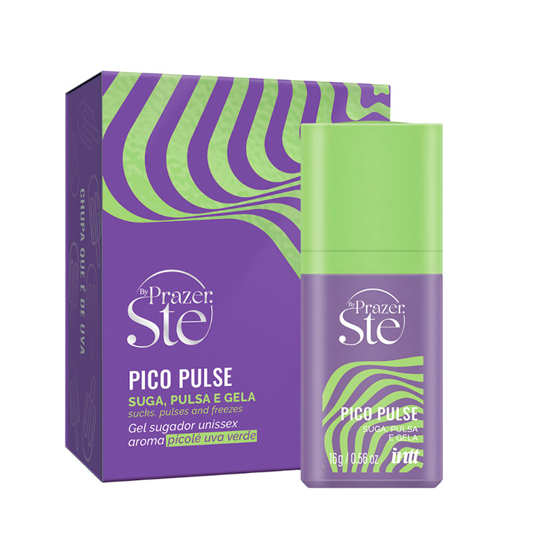 Pico Pulse Uva Verde INTT - Gel Excitante - Pulsa Suga Vibra - Sensação Refrescante - 16g em Oferta na Shopee
